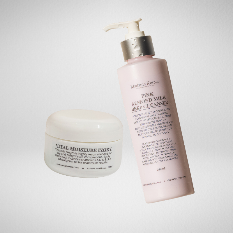 Pink Almond Milk Cleanser + FREE Vital Moisture Ivory