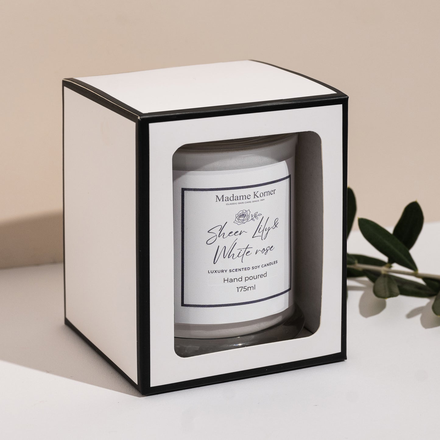 Sheer Lily & White Rose | Luxury Scented Candle - 175ml