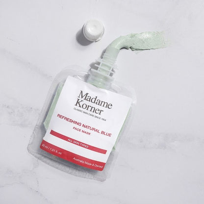 Refreshing Natural Blue Face Mask